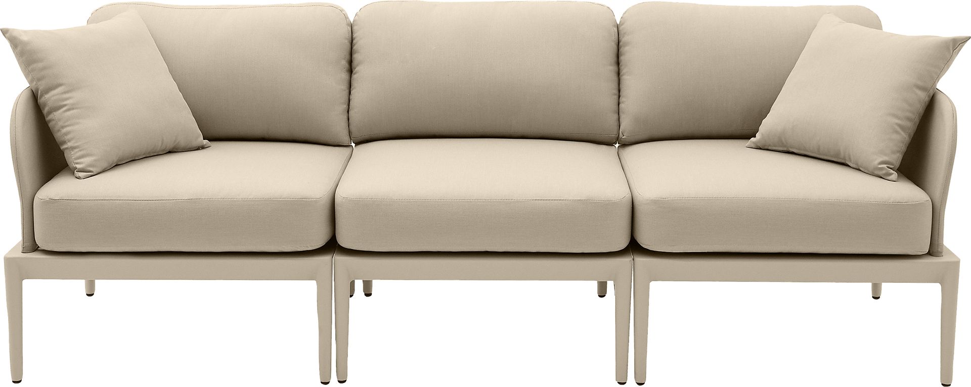 Outdoor Brenkman Taupe Sofa - Image 1