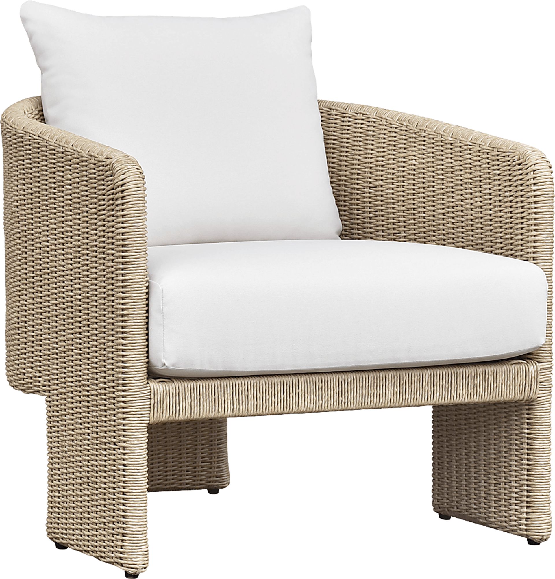 Outdoor Bresnahan Cream Accent Chair - Image 1