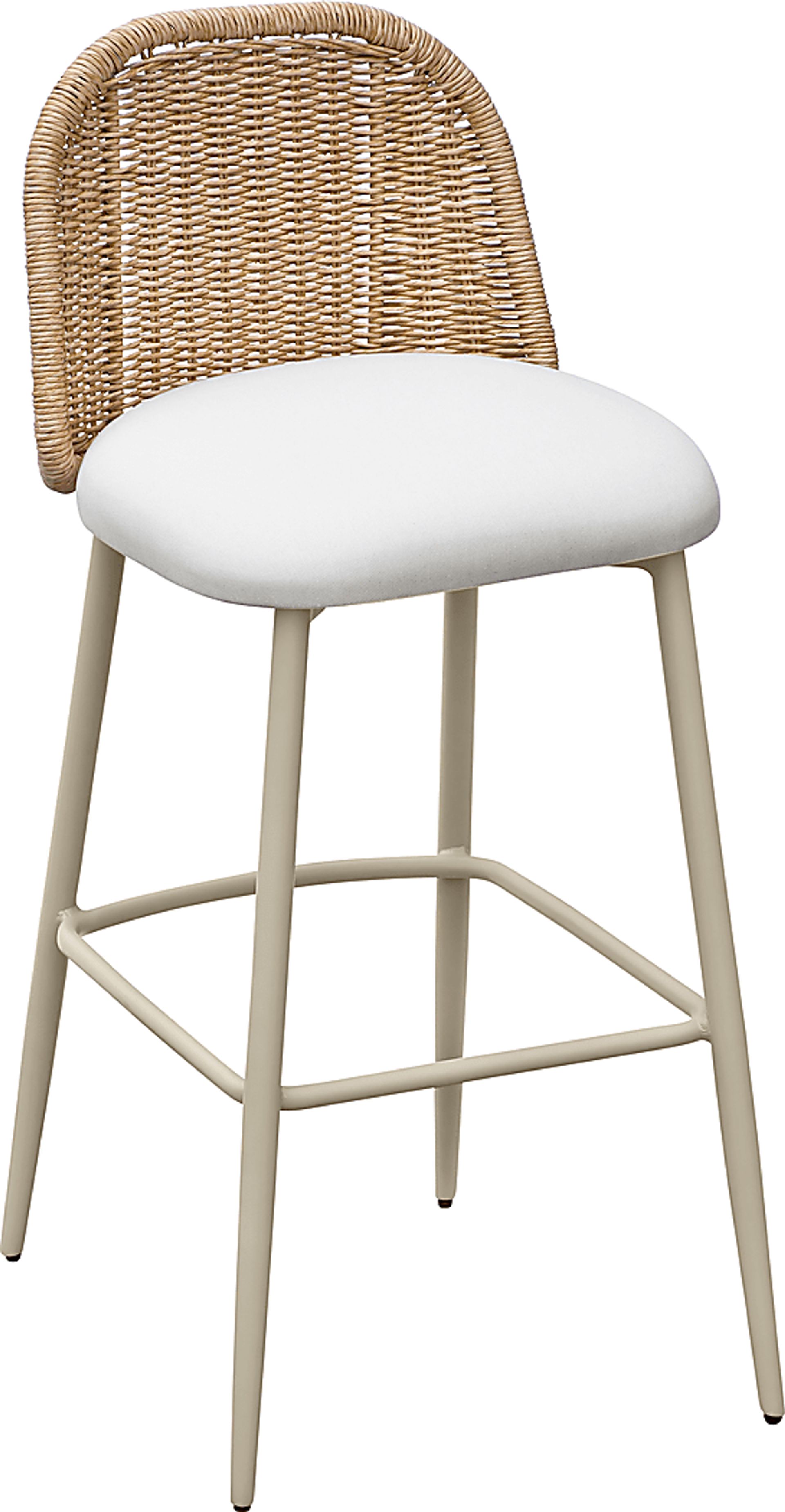 Outdoor Bresnahan Cream Barstool - Image 1