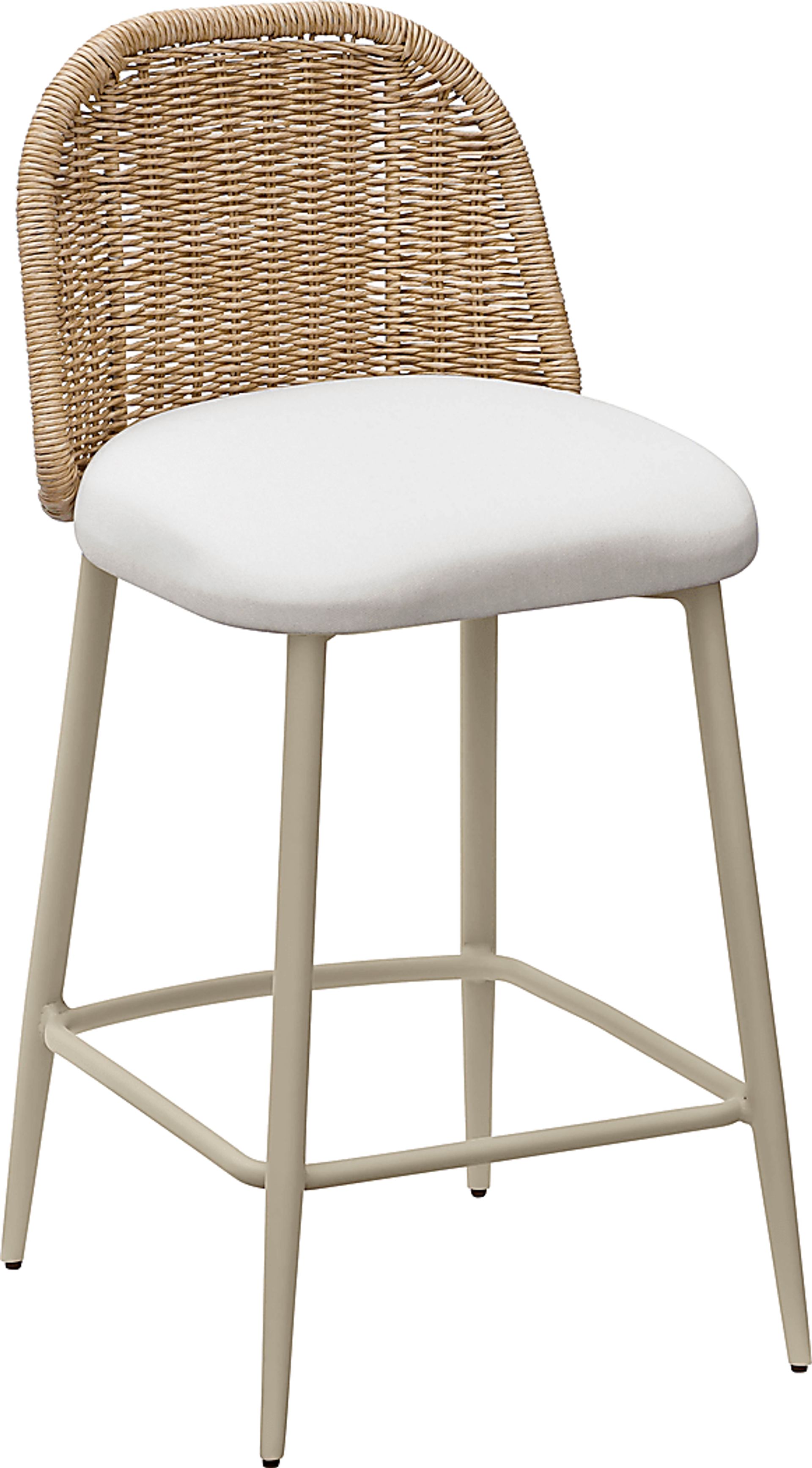 Outdoor Bresnahan Cream Counter Stool - Image 1