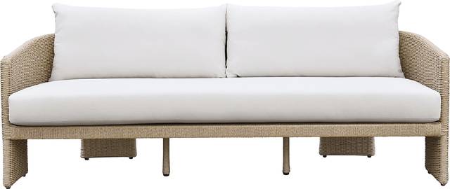 Outdoor Bresnahan Cream Sofa - Thumbnail - Image 1