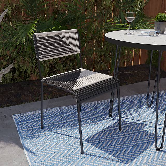 Outdoor Briarbend Black Chair Set of 2 - Thumbnail - Image 3