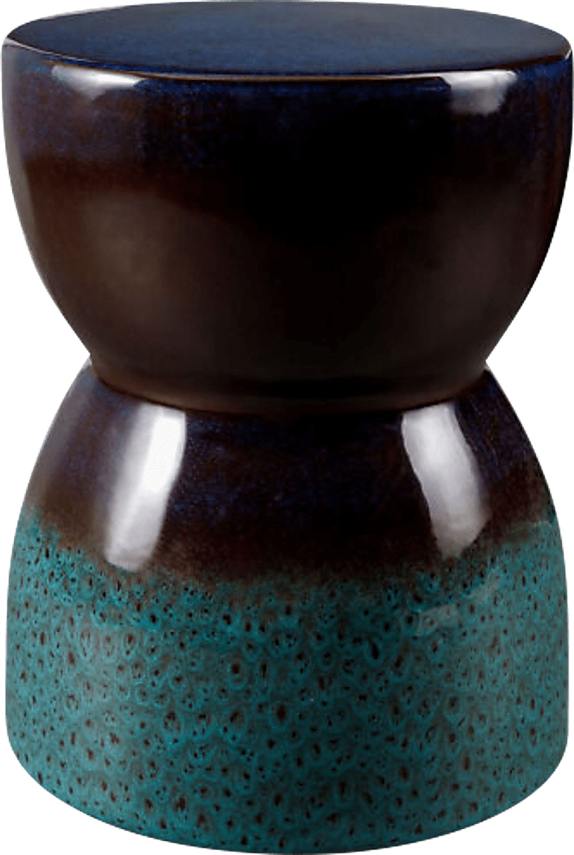 Outdoor Brise Blue Garden Stool - Image 1