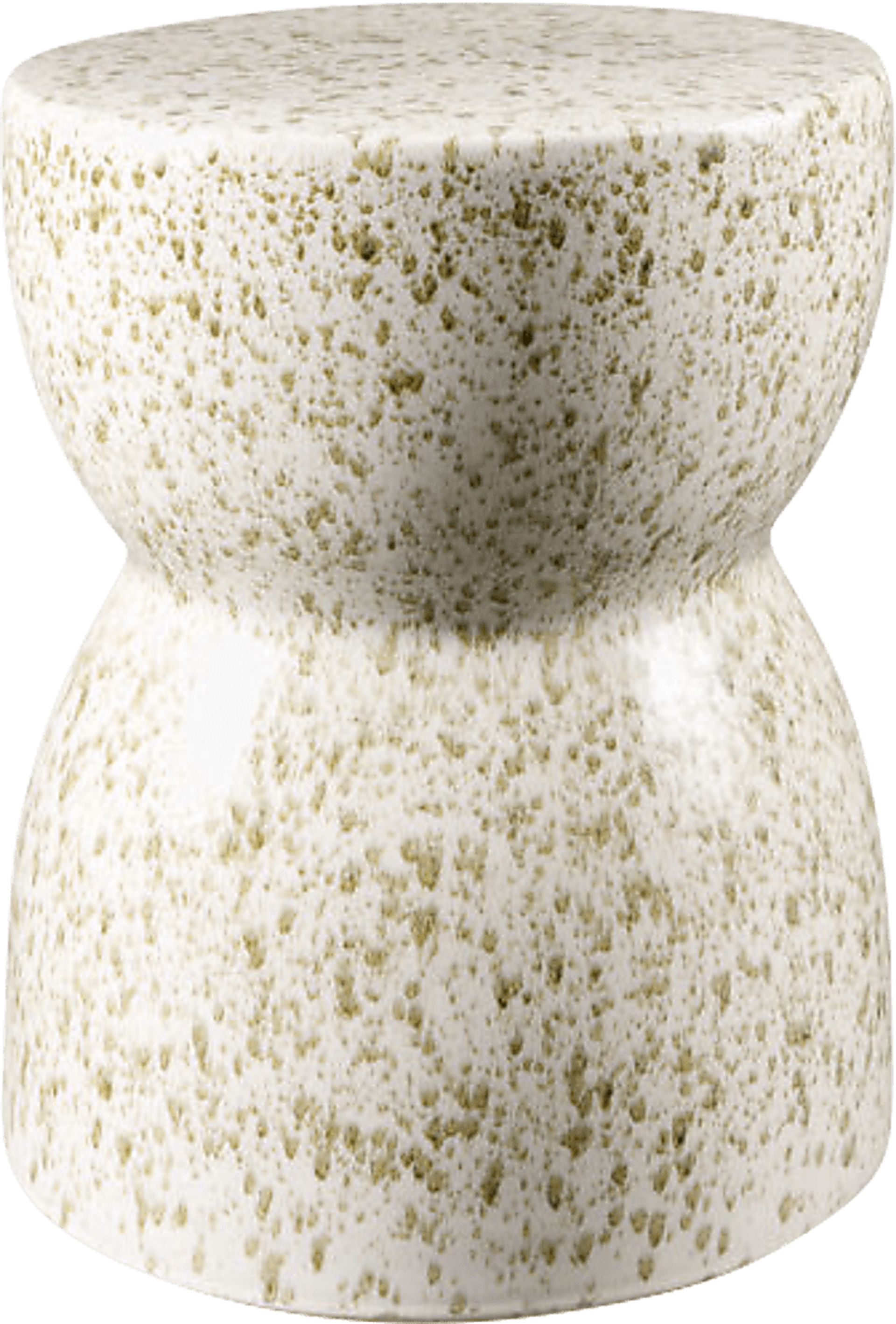 Outdoor Brise White Garden Stool - Image 1