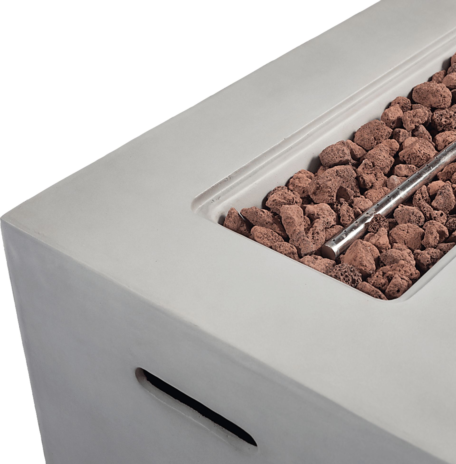 Outdoor Brushwood Gray Gas Fire Pit - Image 5