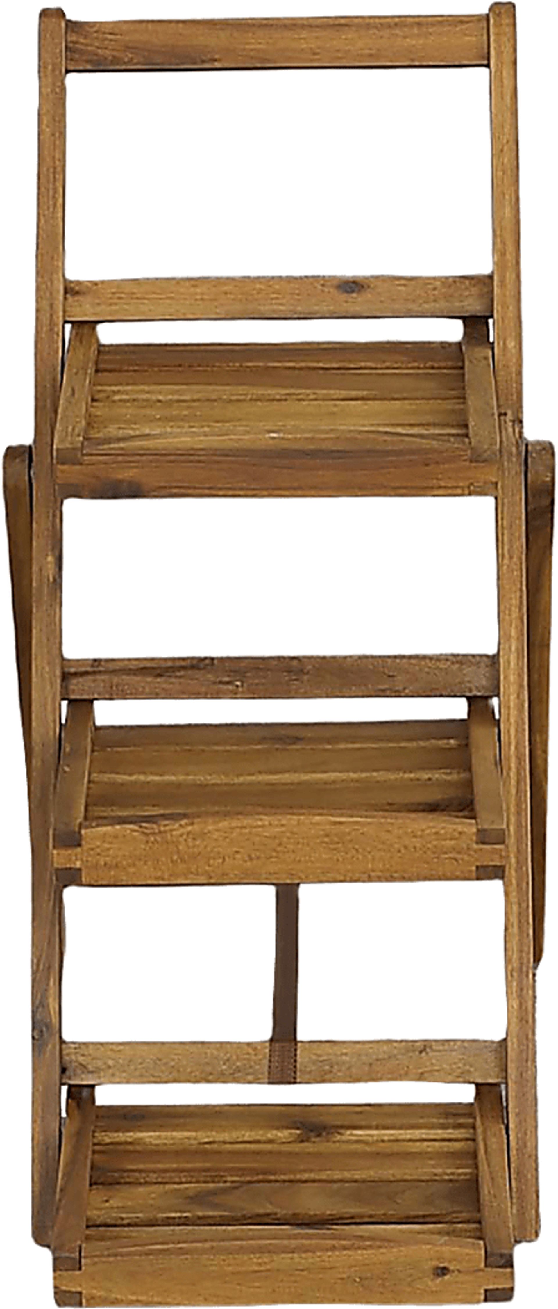 Outdoor Burgee Brown Planter Shelf - Image 3
