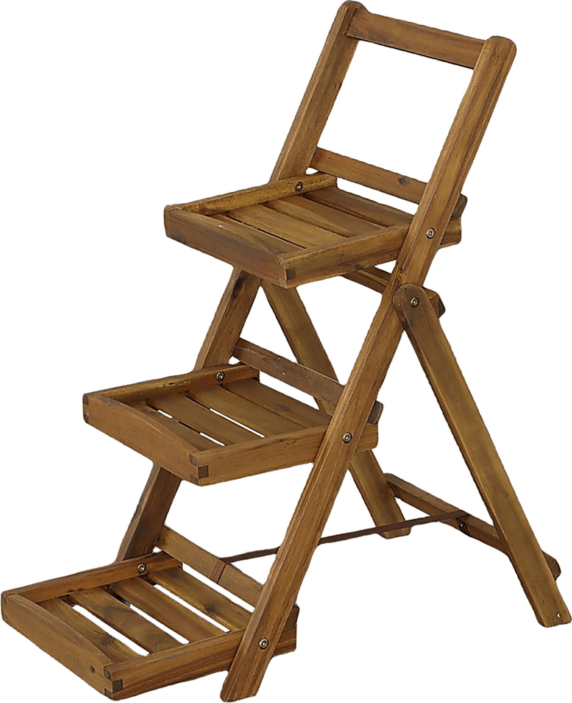 Outdoor Burgee Brown Planter Shelf - Image 1
