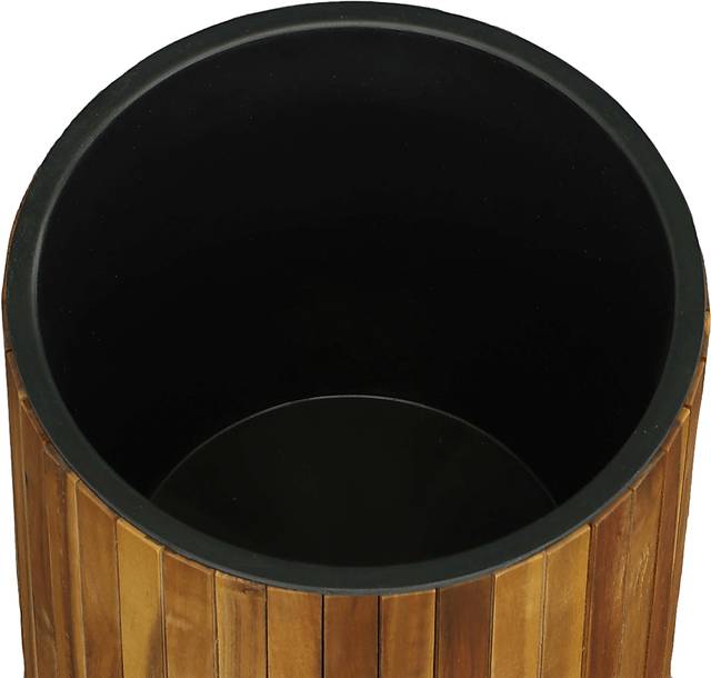 Outdoor Burgee Brown Round Planter - Thumbnail - Image 3