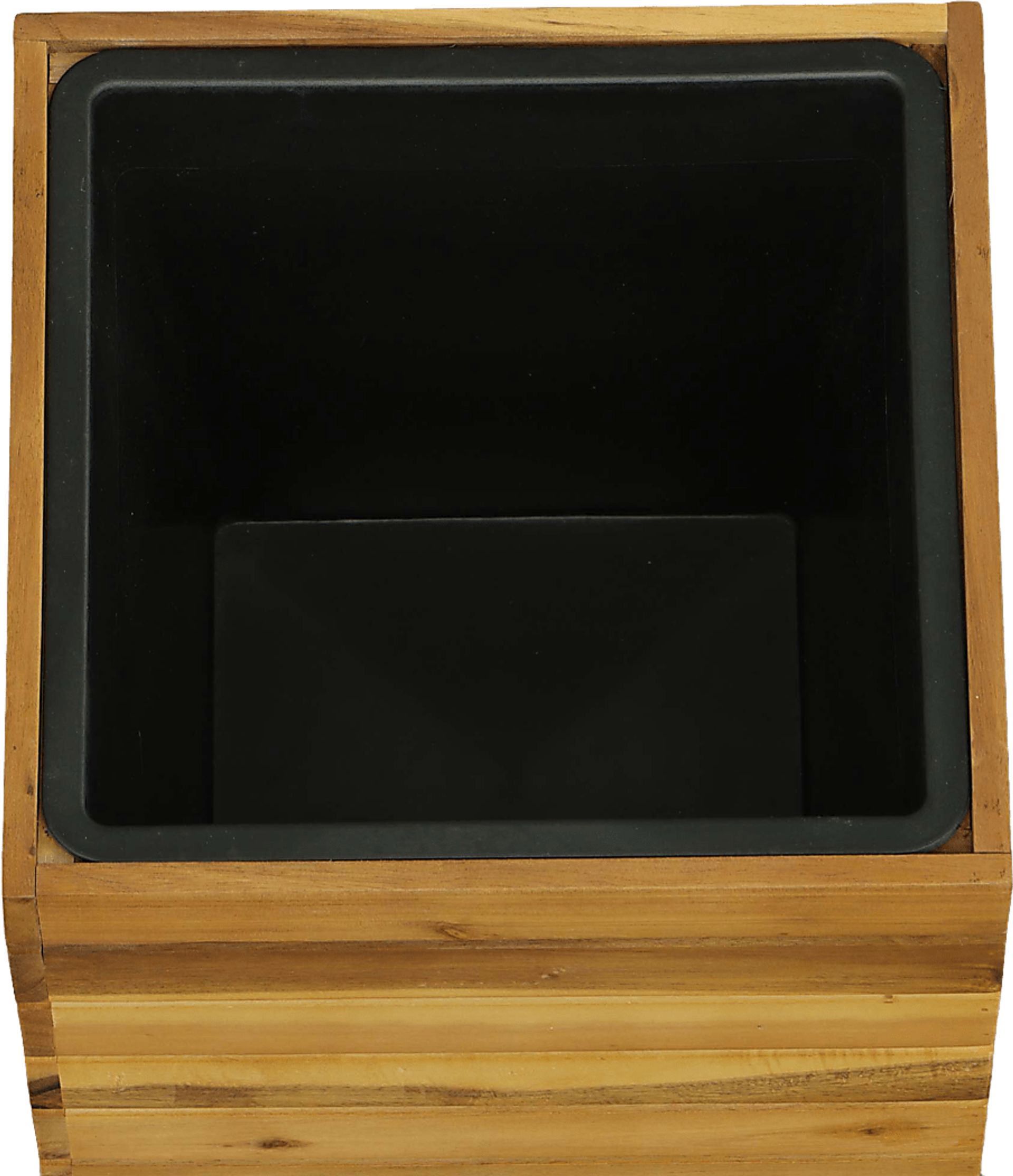 Outdoor Burgee Brown Square Planter w/ Metal Legs - Image 3