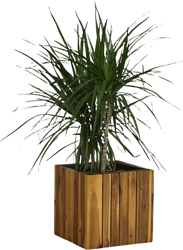 Outdoor Burgee Brown Square Planter - Thumbnail - Image 2
