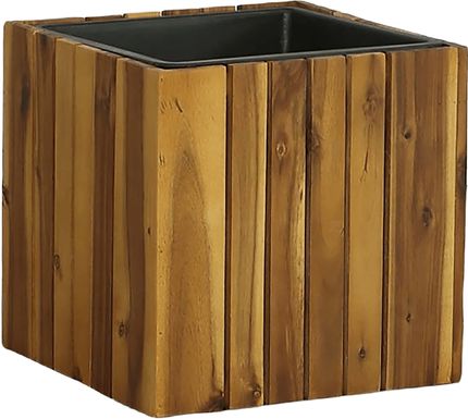 Outdoor Burgee Brown Square Planter