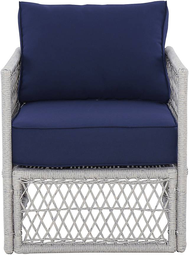 Outdoor Burkholder Blue Accent Chair, Set of 2 - Thumbnail - Image 2