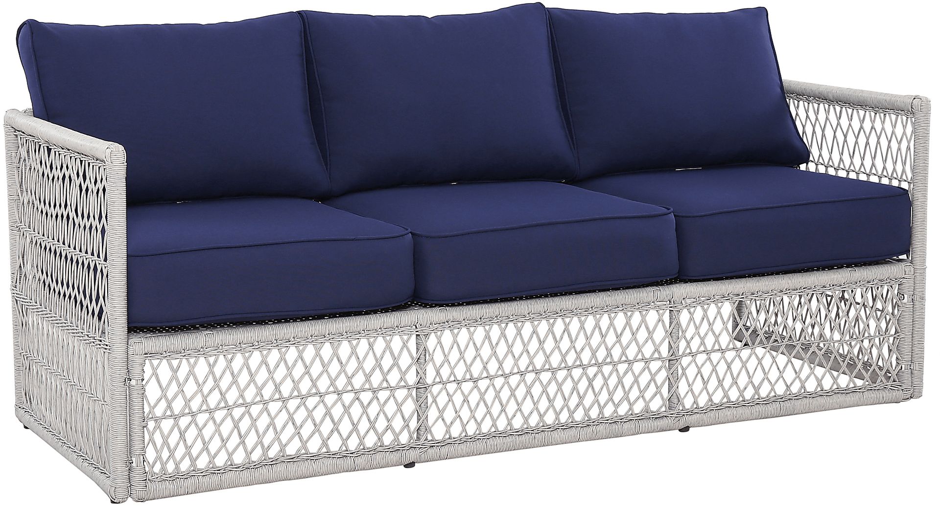 Outdoor Burkholder Blue Sofa - Image 2