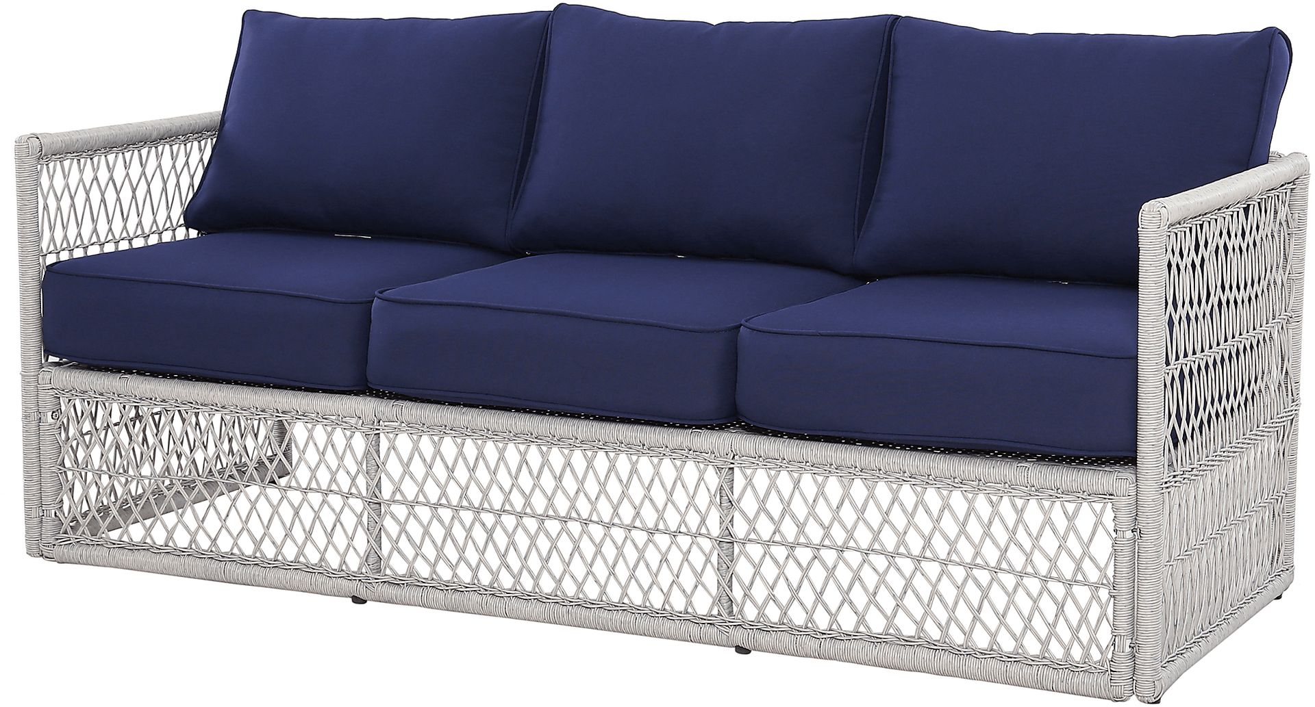 Outdoor Burkholder Blue Sofa - Image 3