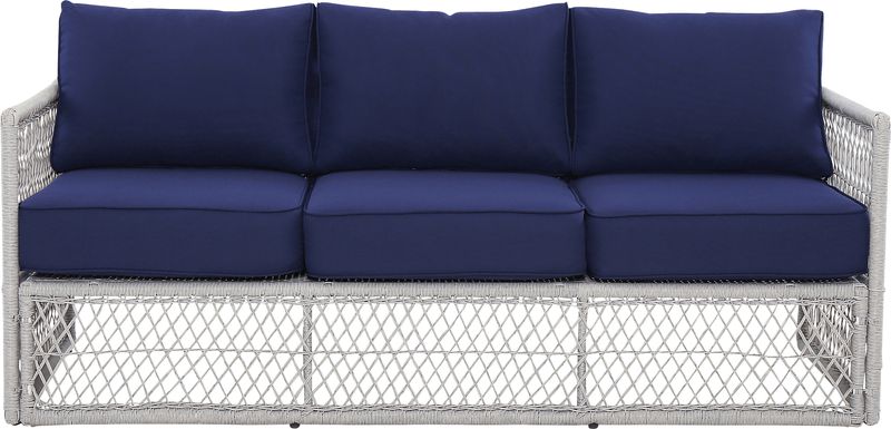 Outdoor Burkholder Blue Sofa