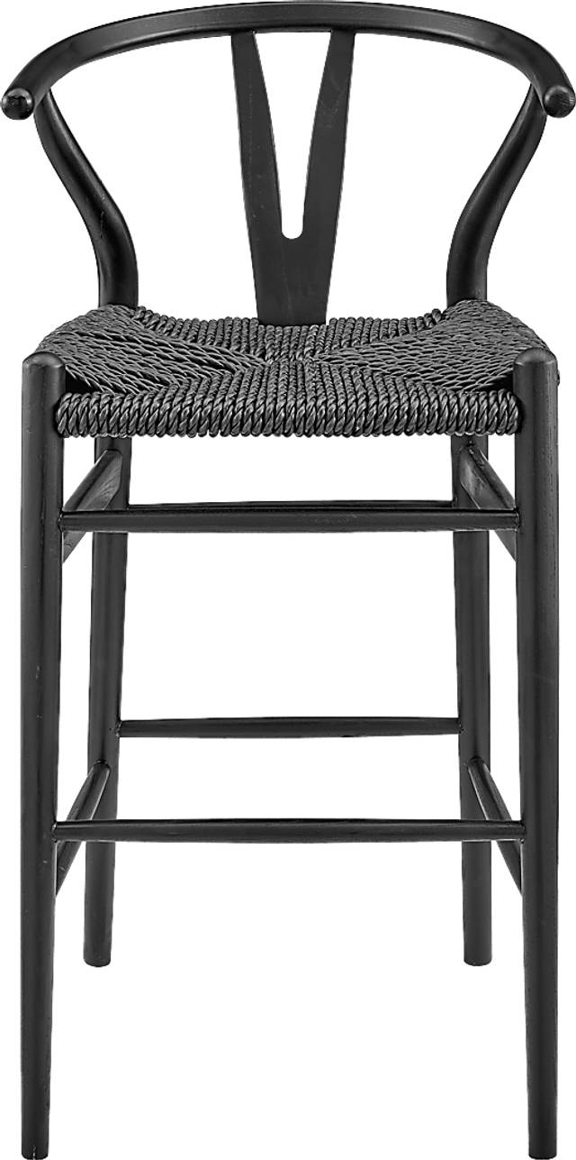 Outdoor Byrnwood Black Barstool - Thumbnail - Image 2