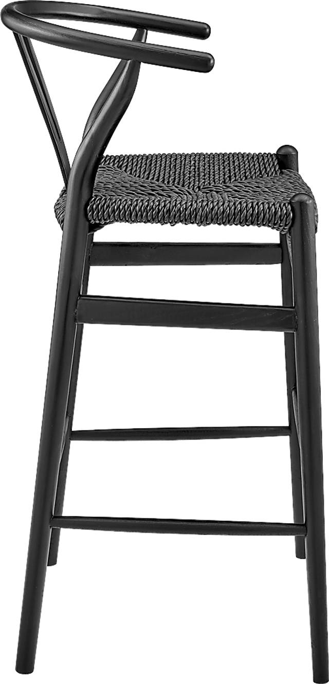 Outdoor Byrnwood Black Barstool - Thumbnail - Image 3