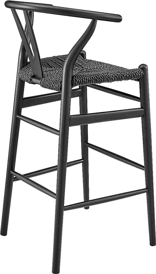 Outdoor Byrnwood Black Barstool - Thumbnail - Image 4