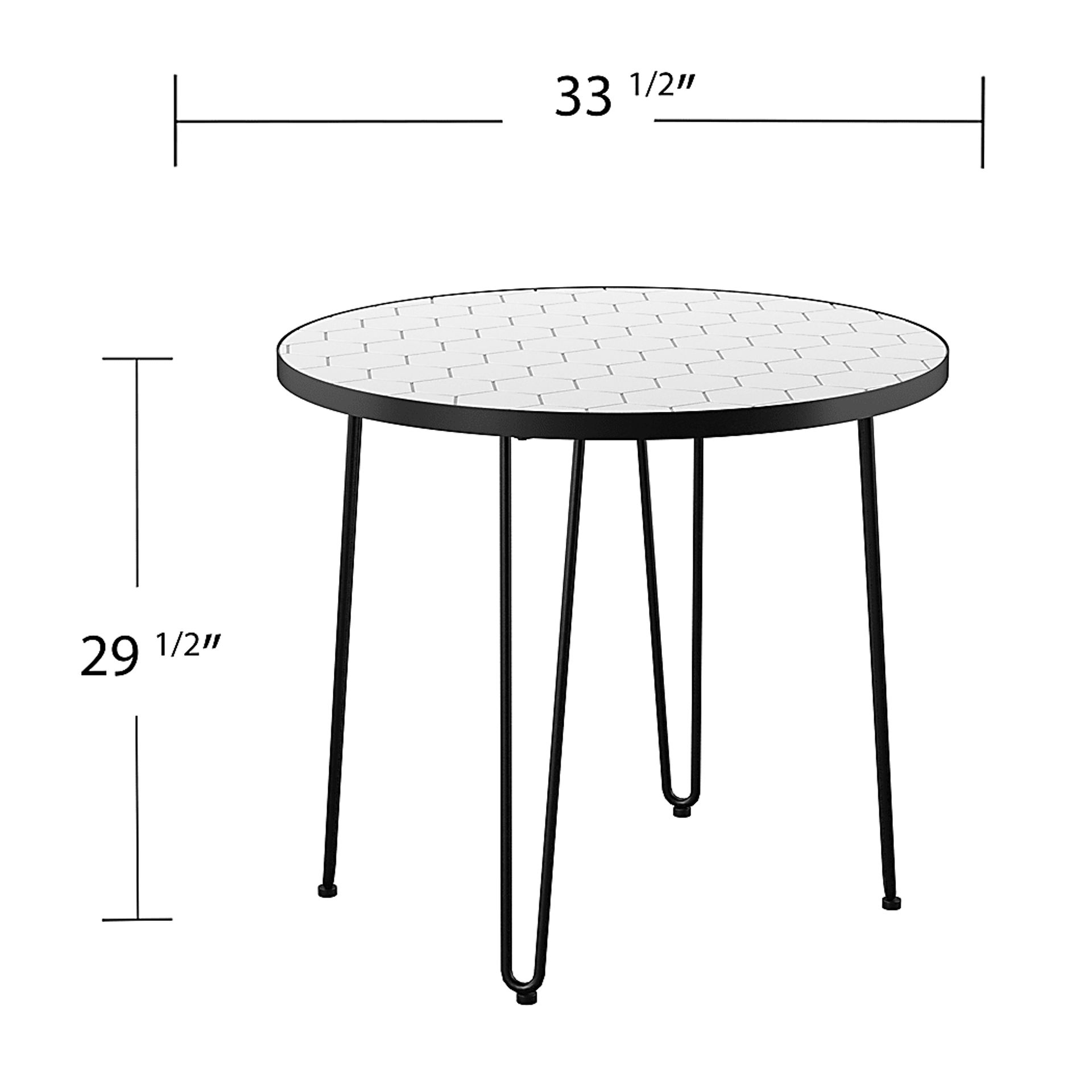 Outdoor Caillouet Black Bistro Table - Image 9