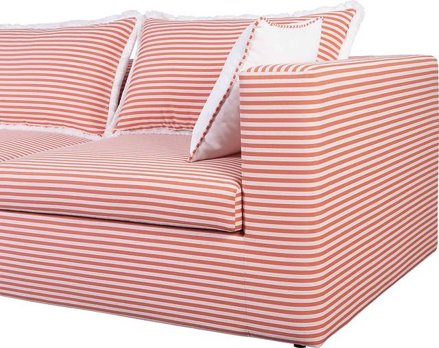 Outdoor Calamus Coral Sofa - Thumbnail - Image 5