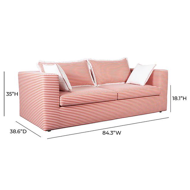 Outdoor Calamus Coral Sofa - Thumbnail - Image 6