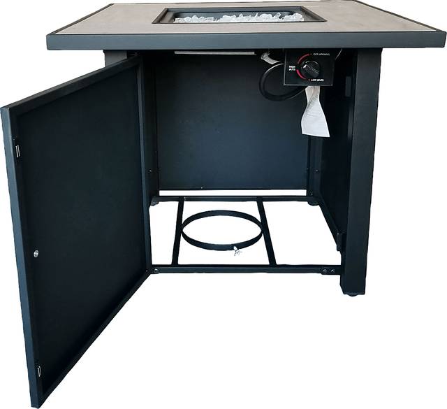 Outdoor Canney Black Gas Fire Pit - Thumbnail - Image 12