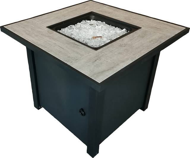 Outdoor Canney Black Gas Fire Pit - Thumbnail - Image 6
