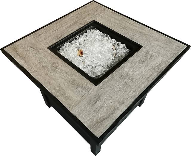 Outdoor Canney Black Gas Fire Pit - Thumbnail - Image 9