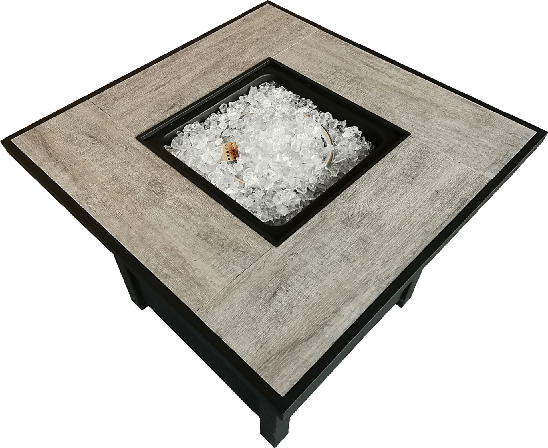 Outdoor Canney Black Gas Fire Pit - Image 9