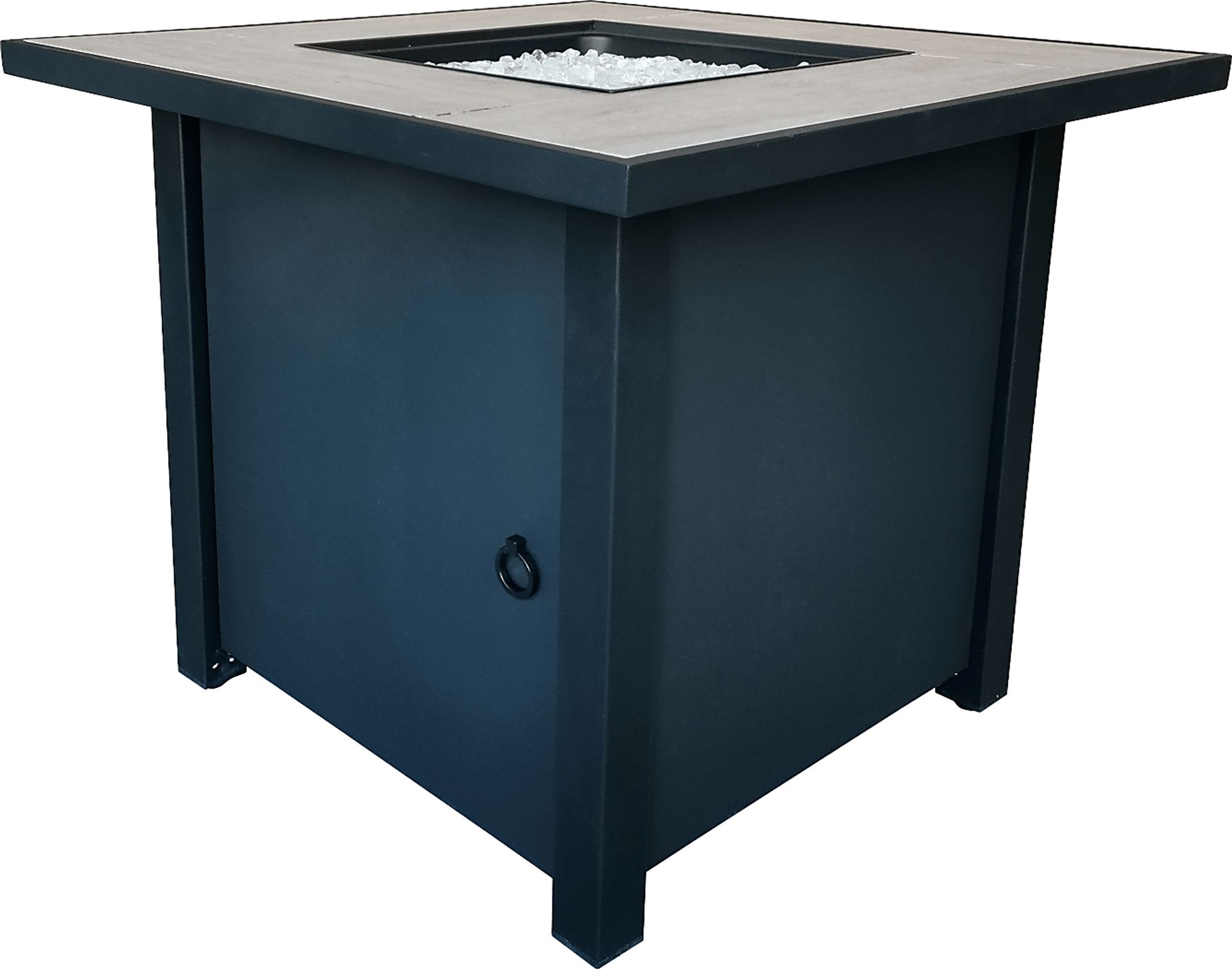 Outdoor Canney Black Gas Fire Pit - Image 1