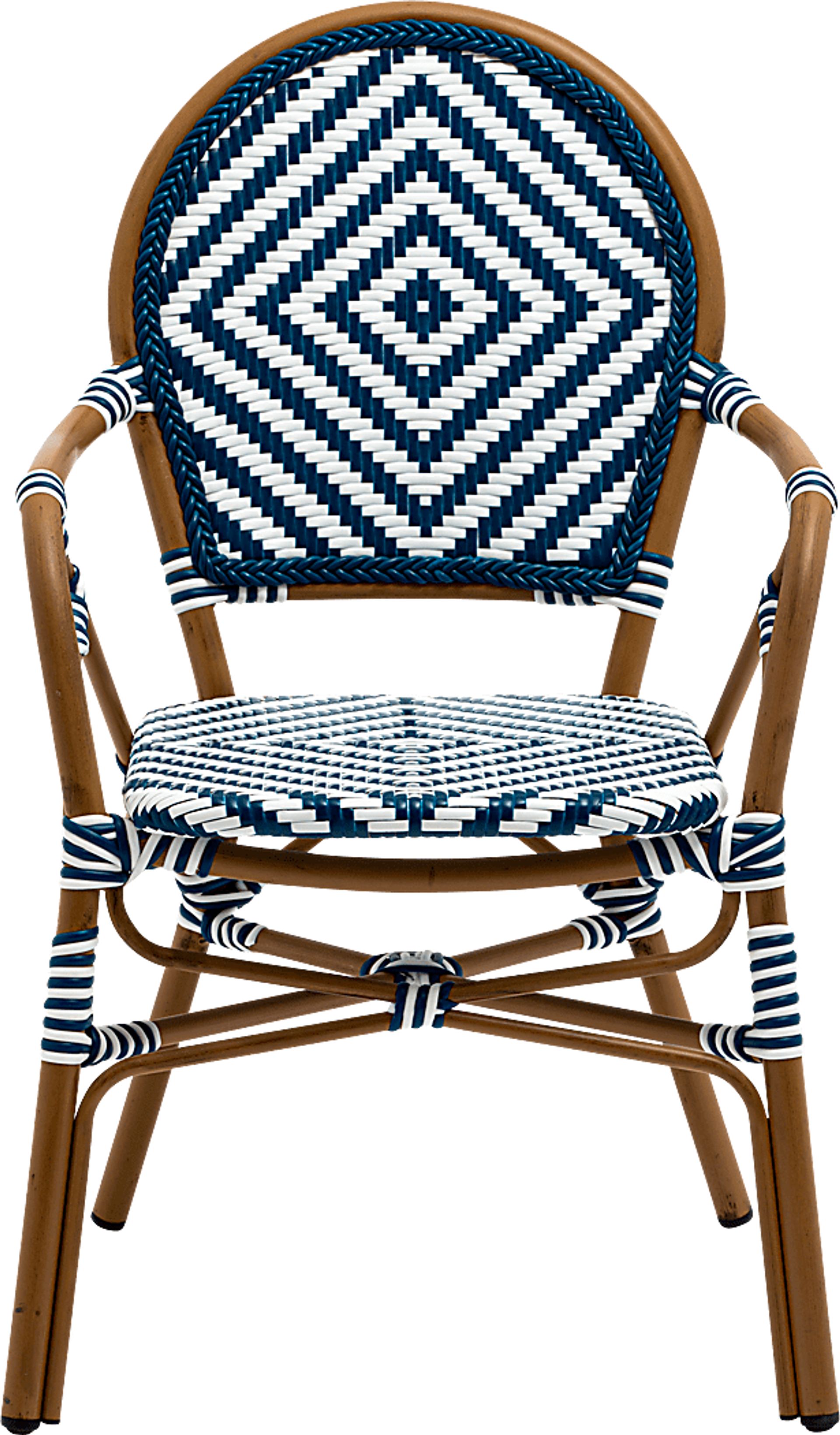 Outdoor Carriageton Blue Arm Chair, Set of 2 - Image 5