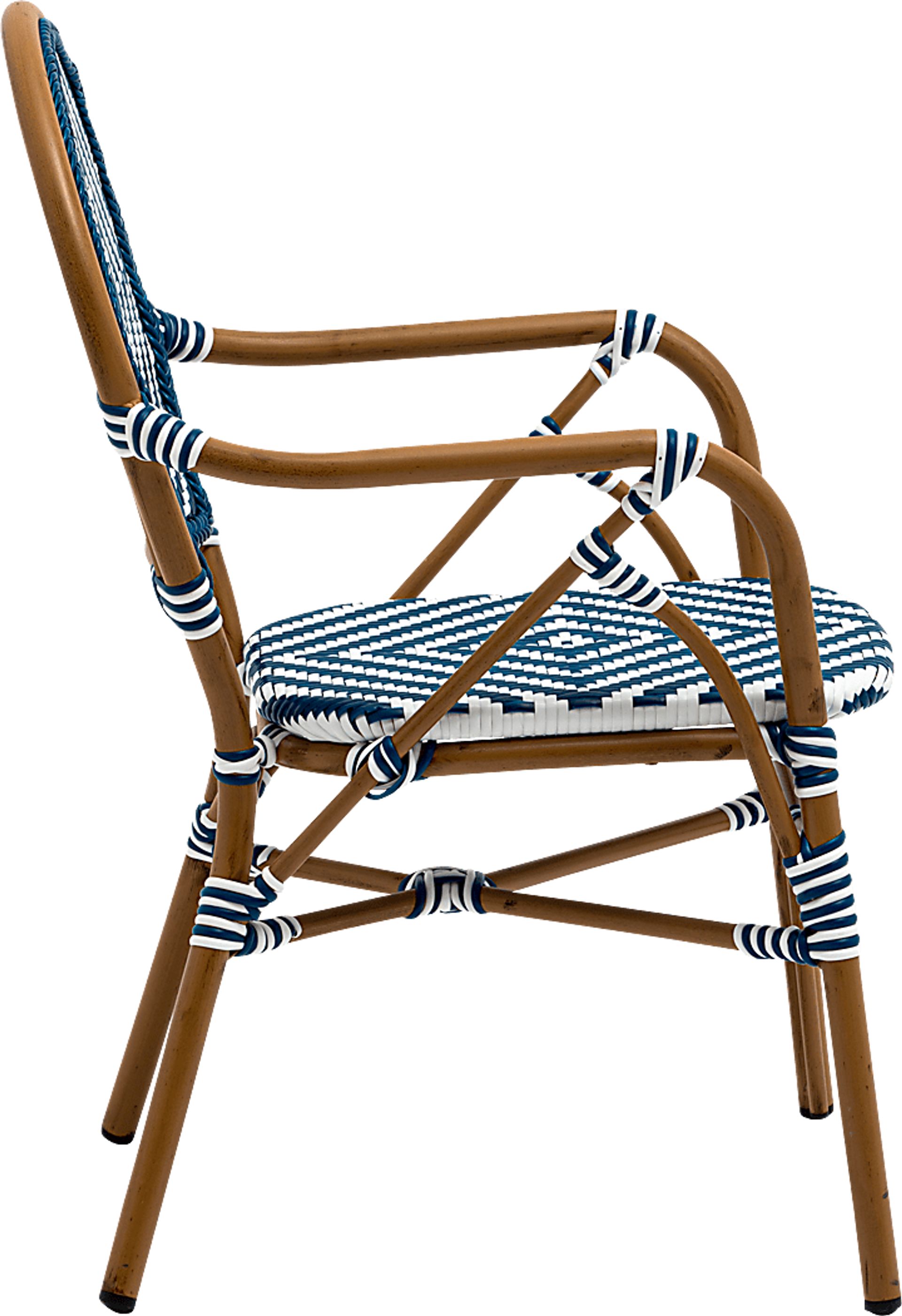 Outdoor Carriageton Blue Arm Chair, Set of 2 - Image 7