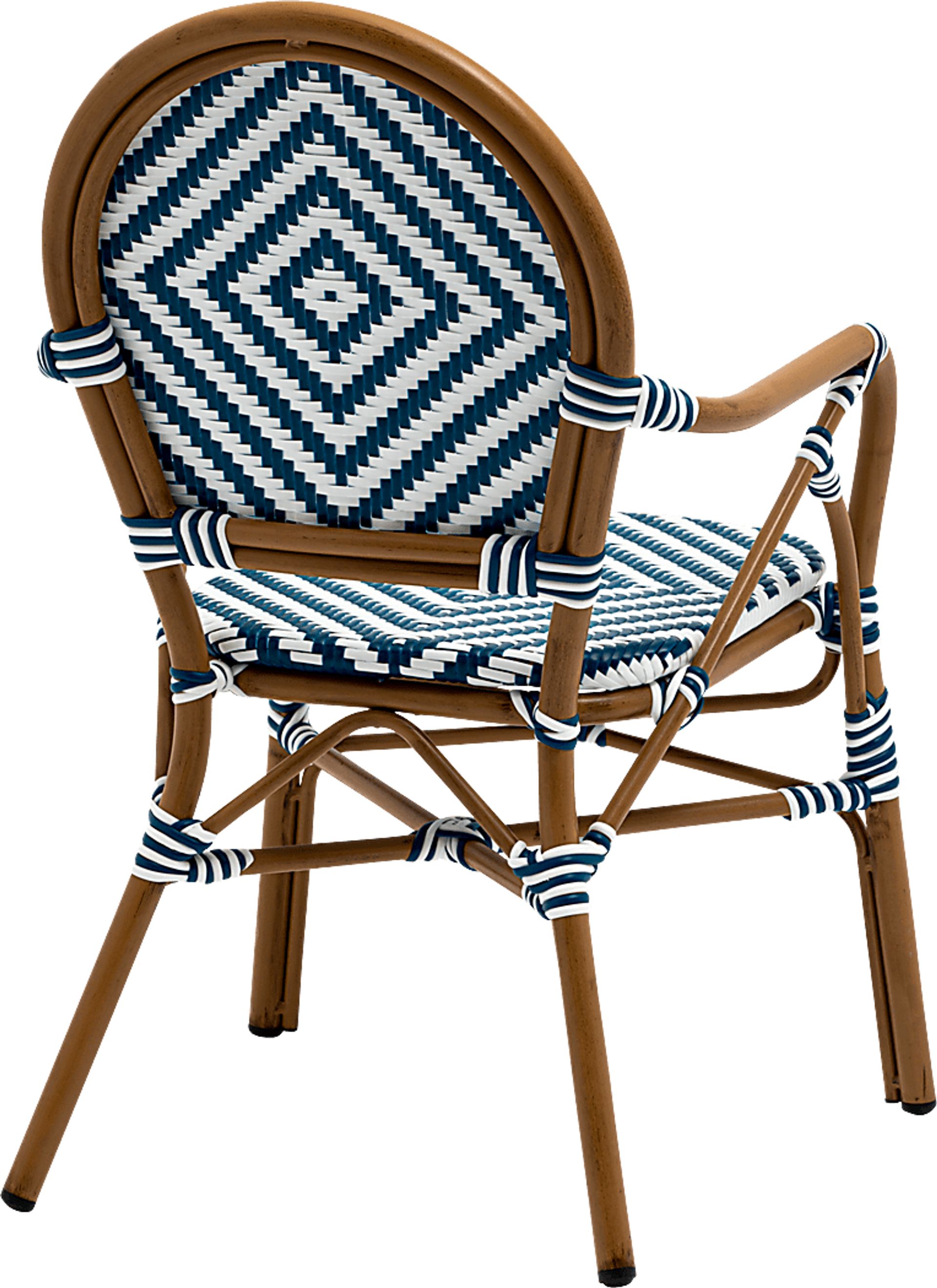 Outdoor Carriageton Blue Arm Chair, Set of 2 - Image 8