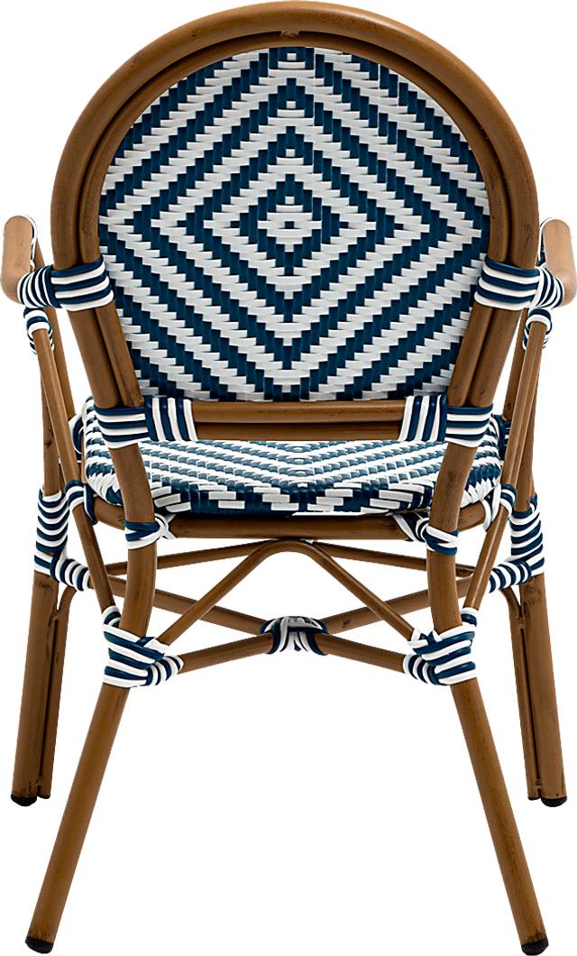 Outdoor Carriageton Blue Arm Chair, Set of 2 - Thumbnail - Image 9