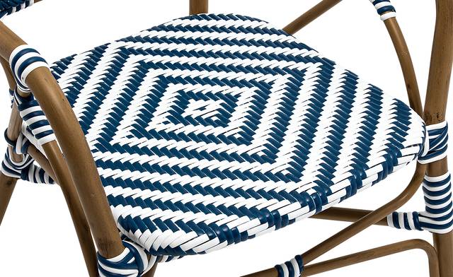 Outdoor Carriageton Blue Arm Chair, Set of 2 - Thumbnail - Image 10