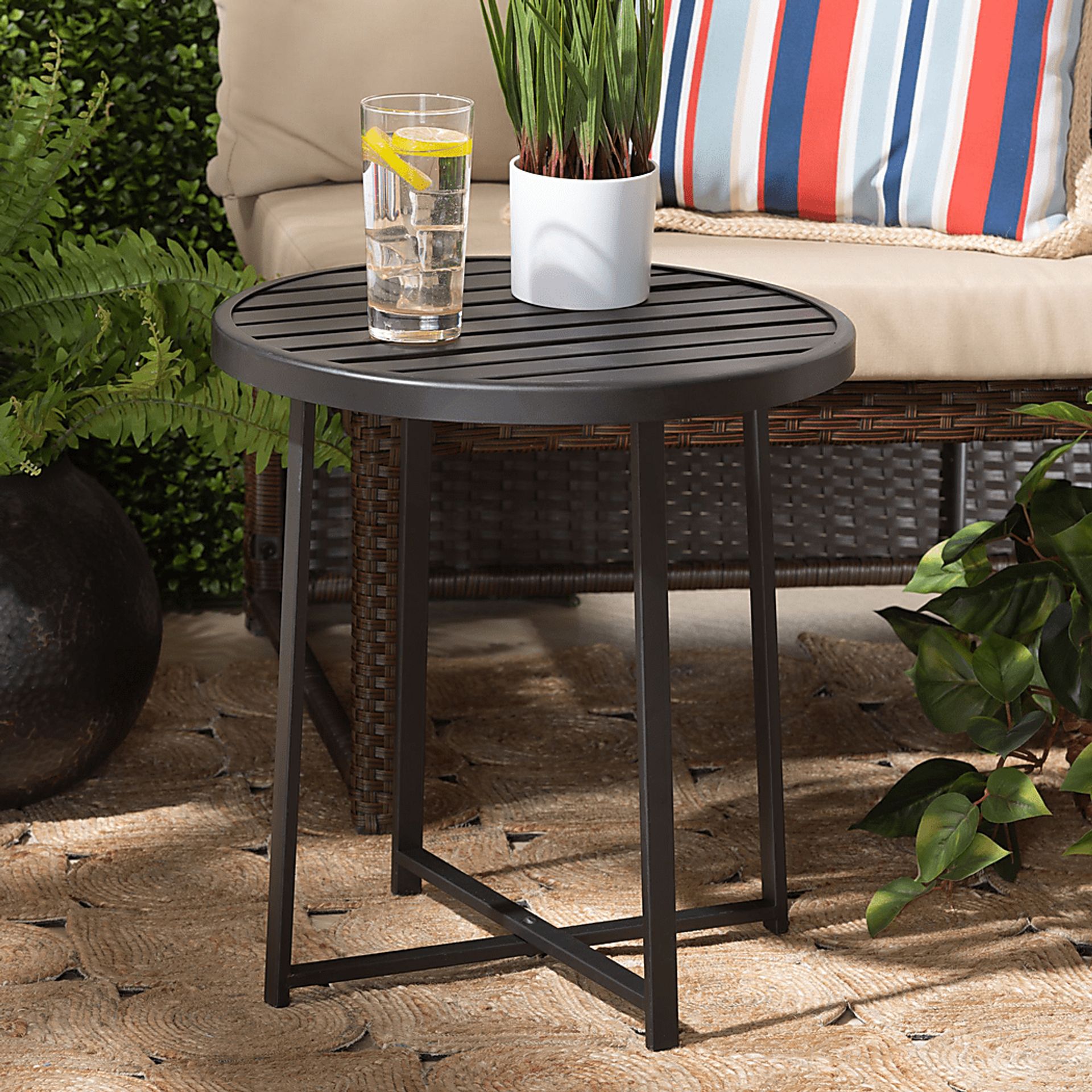 Outdoor Catlina Black Side Table - Image 6