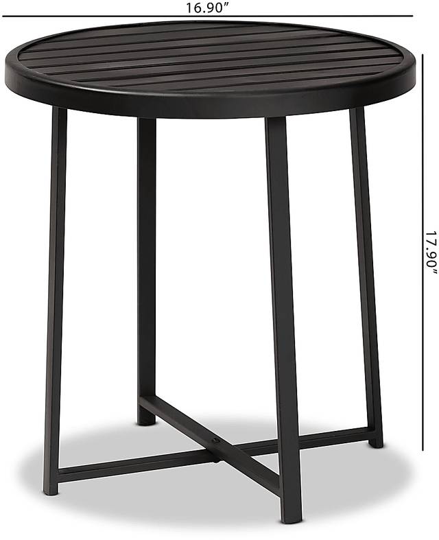 Outdoor Catlina Black Side Table - Thumbnail - Image 7