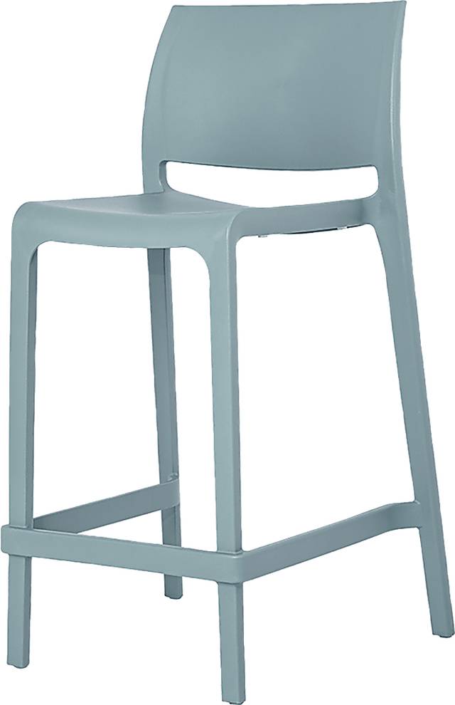 Outdoor Cayetana Blue Counter Stool, Set of 2 - Thumbnail - Image 3