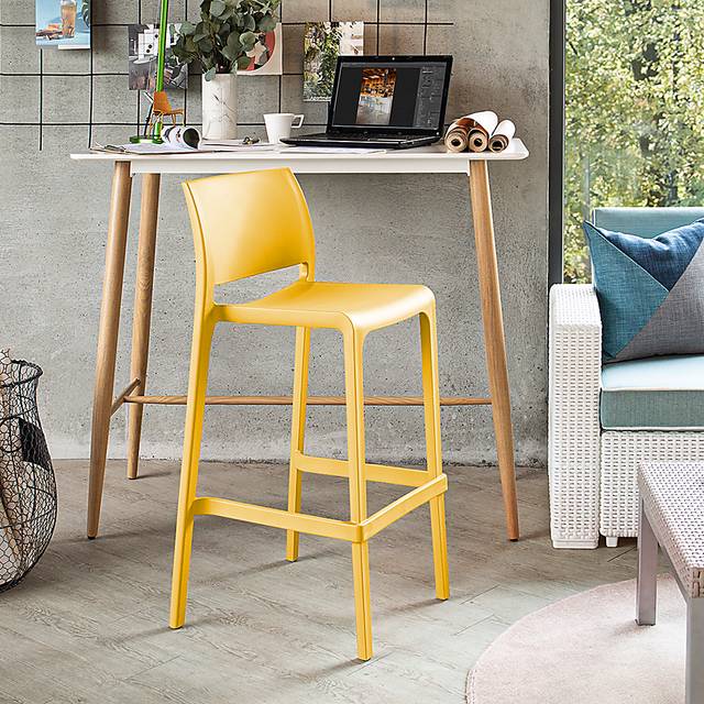 Outdoor Cayetana Gold Barstool, Set of 2 - Thumbnail - Image 3