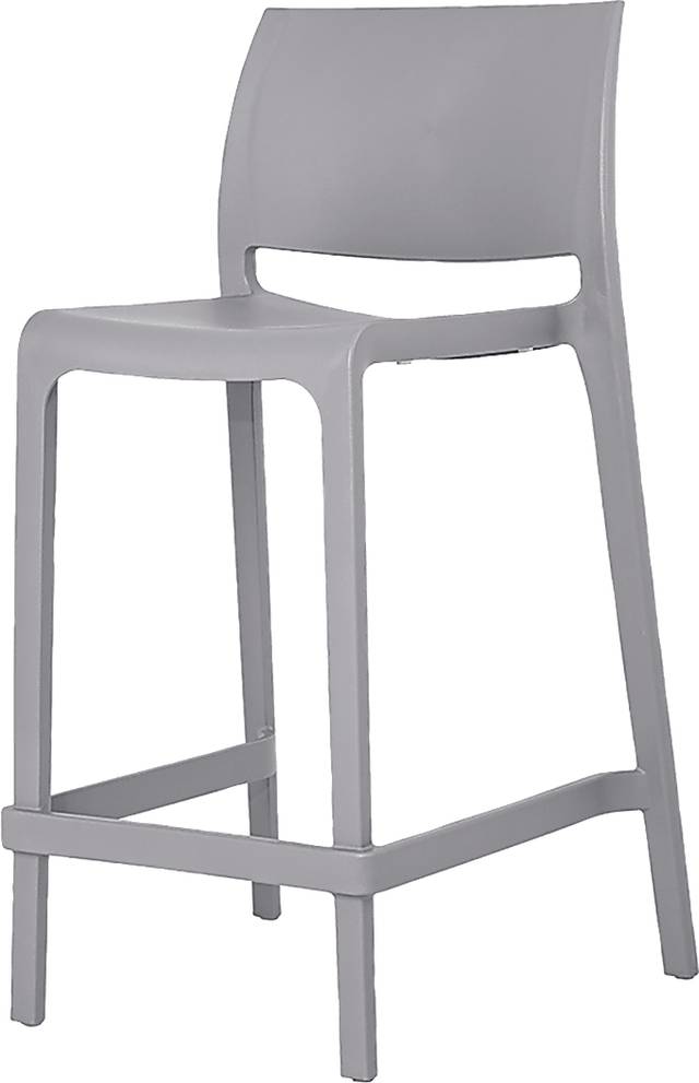 Outdoor Cayetana Gray Counter Stool, Set of 2 - Thumbnail - Image 3