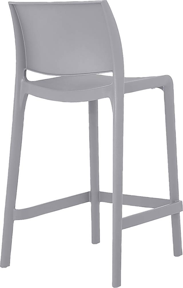 Outdoor Cayetana Gray Counter Stool, Set of 2 - Thumbnail - Image 4