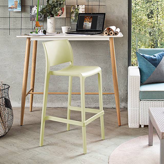 Outdoor Cayetana Green Barstool, Set of 2 - Thumbnail - Image 3