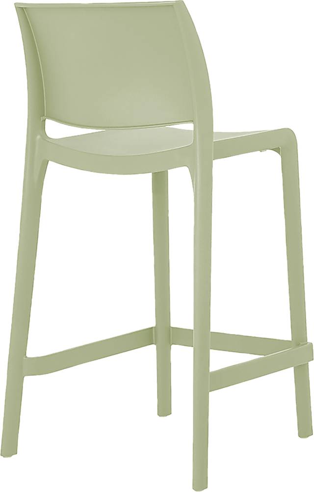 Outdoor Cayetana Green Counter Stool, Set of 2 - Thumbnail - Image 4
