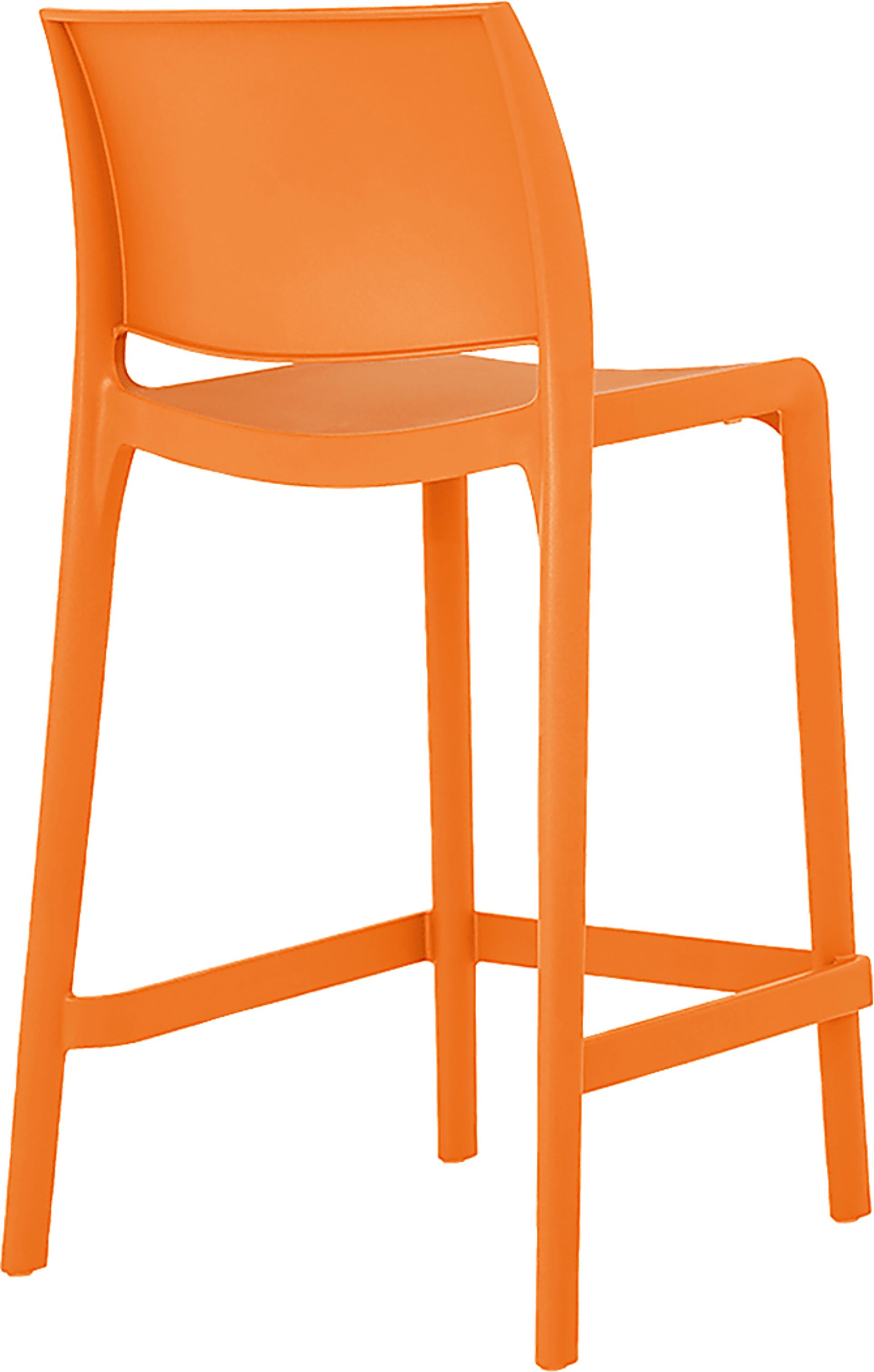 Outdoor Cayetana Orange Counter Stool, Set of 2 - Image 3