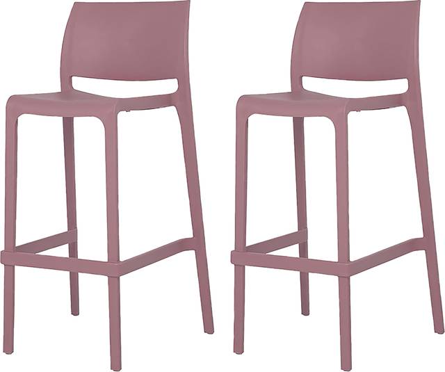 Outdoor Cayetana Purple Barstool, Set of 2 - Thumbnail - Image 1