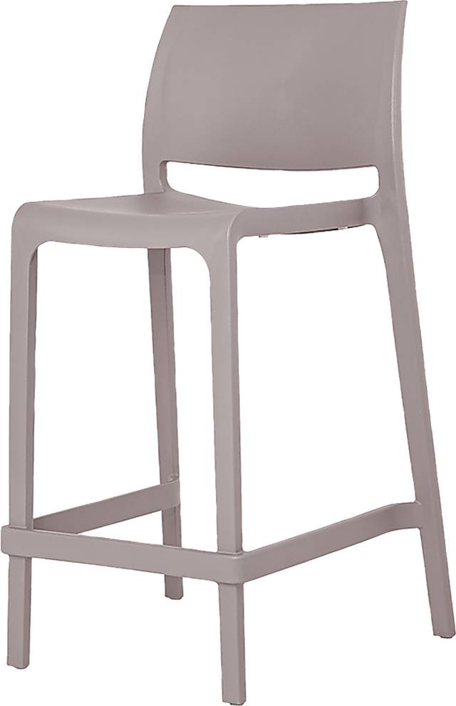 Outdoor Cayetana Taupe Counter Stool, Set of 2 - Thumbnail - Image 3