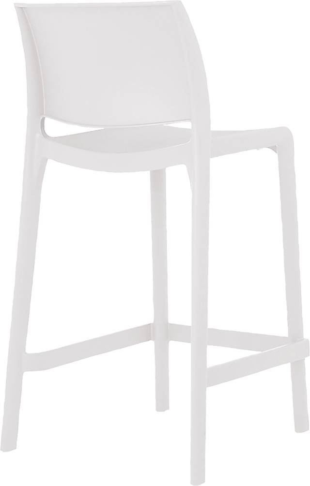 Outdoor Cayetana White Counter Stool, Set of 2 - Thumbnail - Image 4