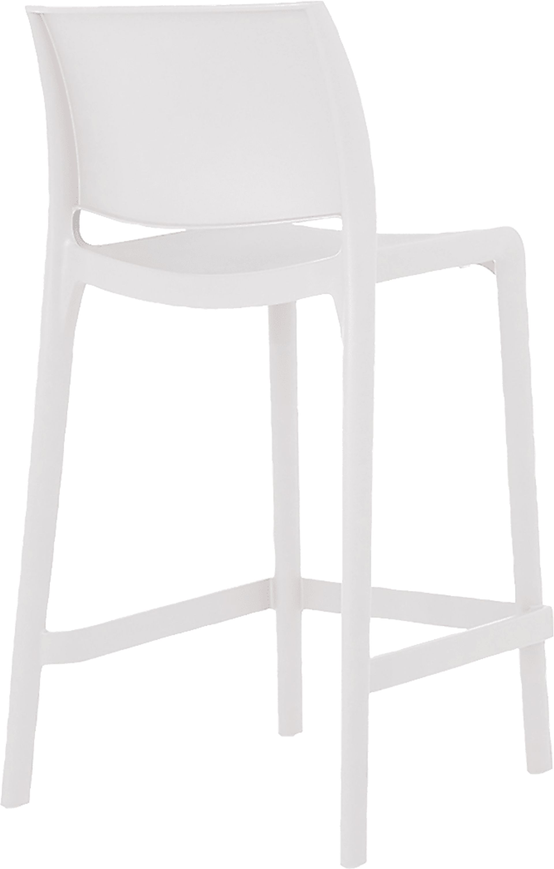 Outdoor Cayetana White Counter Stool, Set of 2 - Image 4