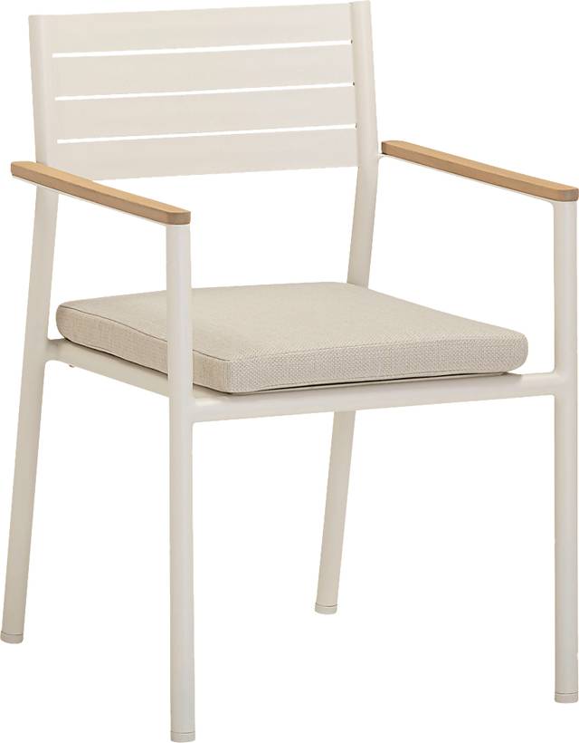 Outdoor Ceasarts Cream Dining Chair, Set of 2 - Thumbnail - Image 4