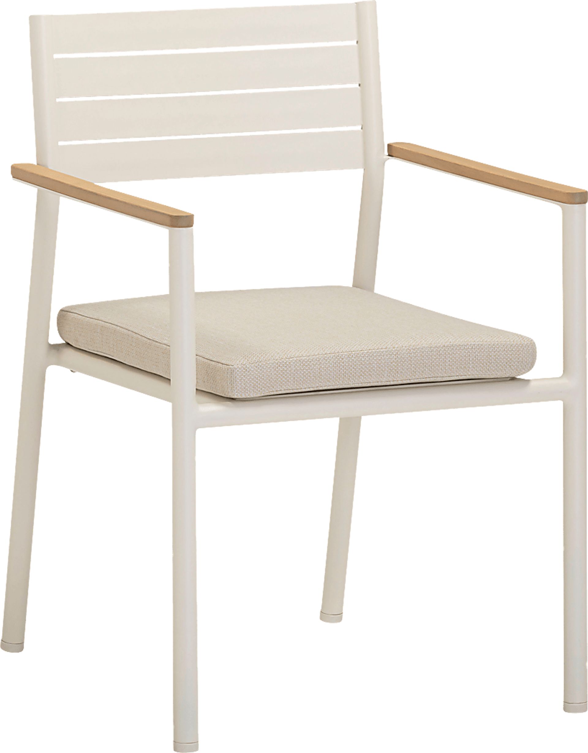 Outdoor Ceasarts Cream Dining Chair, Set of 2 - Image 4